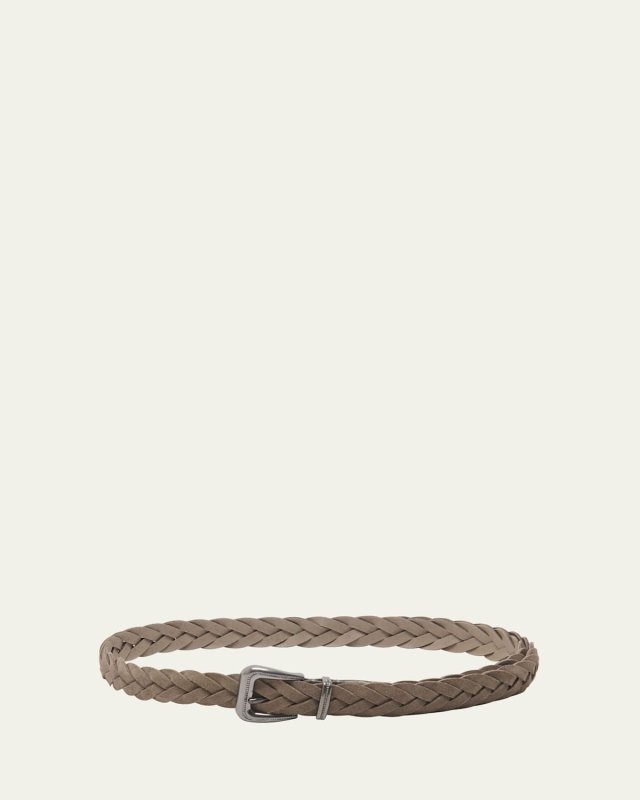 Braided Suede Western Belt